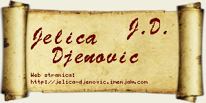 Jelica Đenović vizit kartica